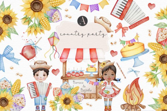 June Celebration Watercolor: A Fresh Illustrations Pick