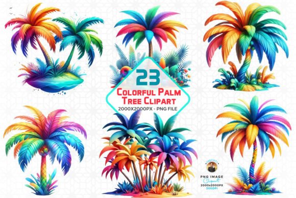 Watercolor Palm Tree Illustrations for Creative Projects