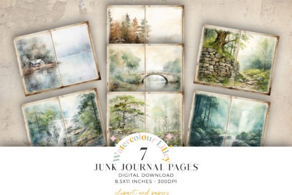 Watercolor Scenes for Creative Embroidery