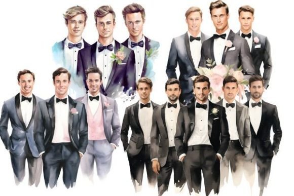 Watercolor Wedding Groom Clipart: A Designer's Review